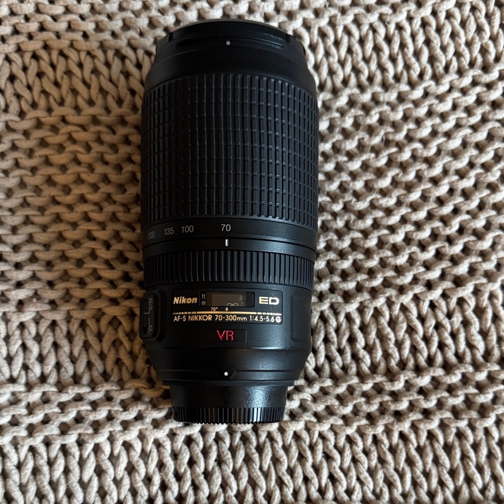 Nikon Black Telephoto Lens